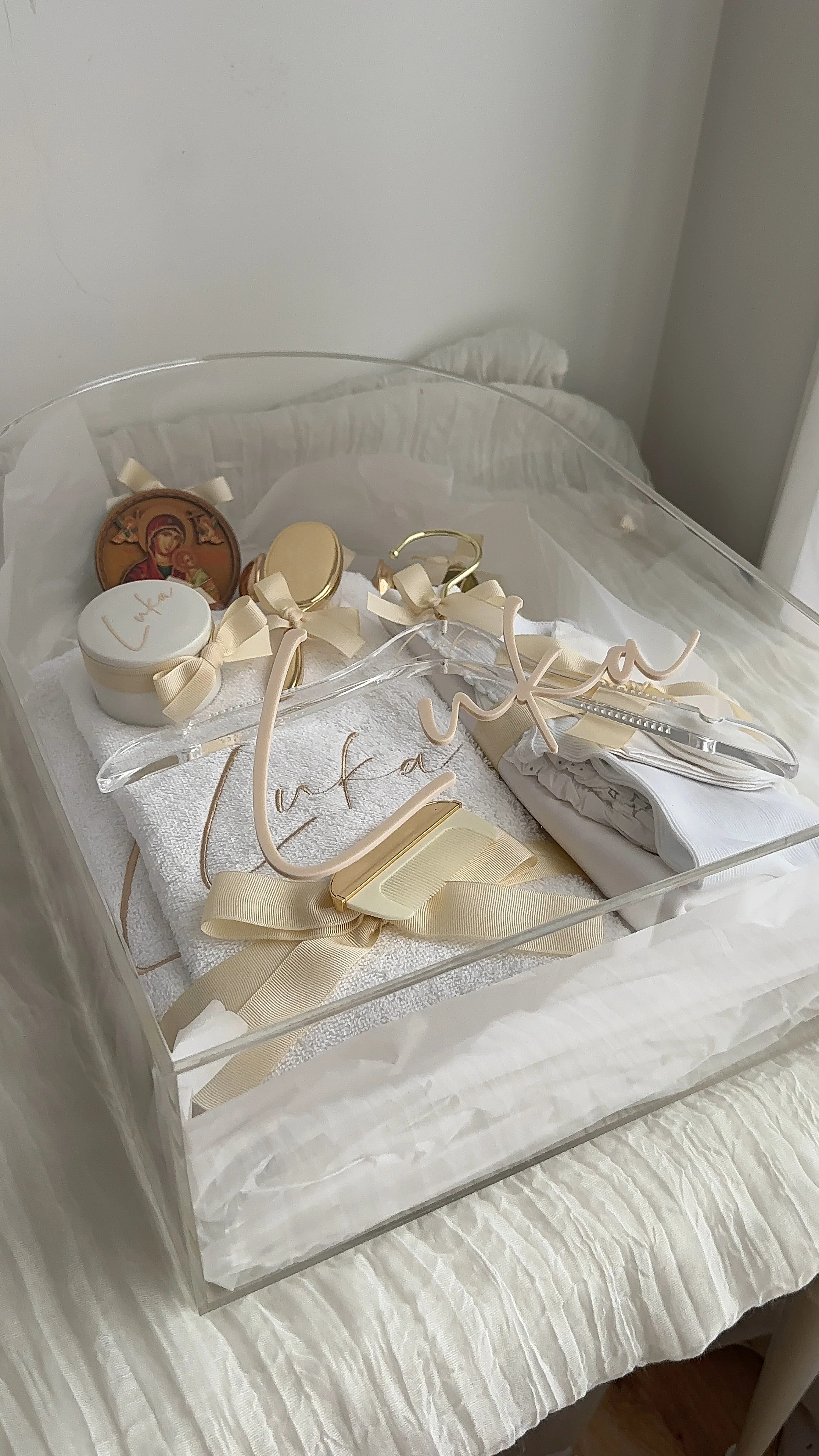 Arch Acrylic Christening & Gift Personalised Box - Image 4