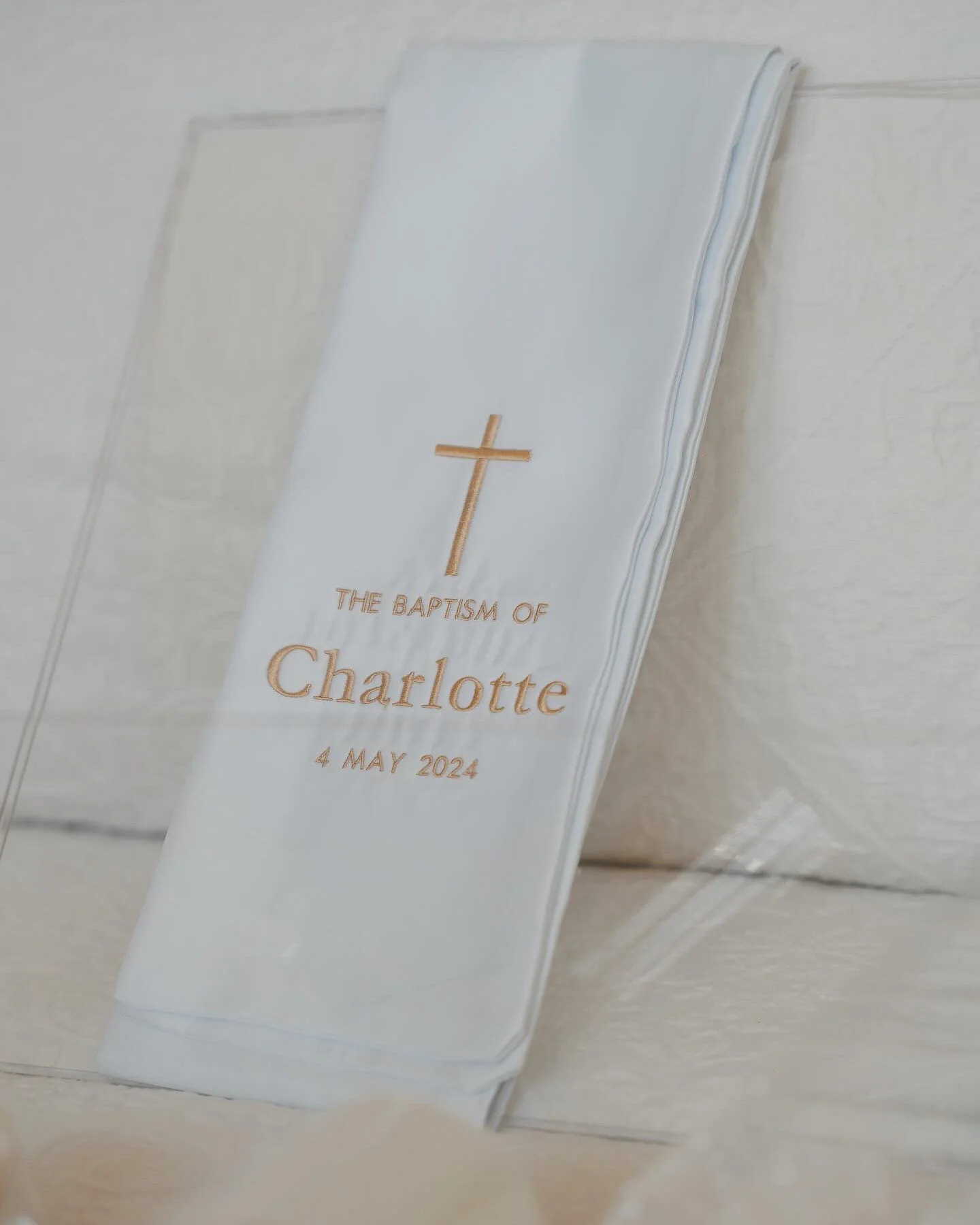 Embroidered Baptism Stole