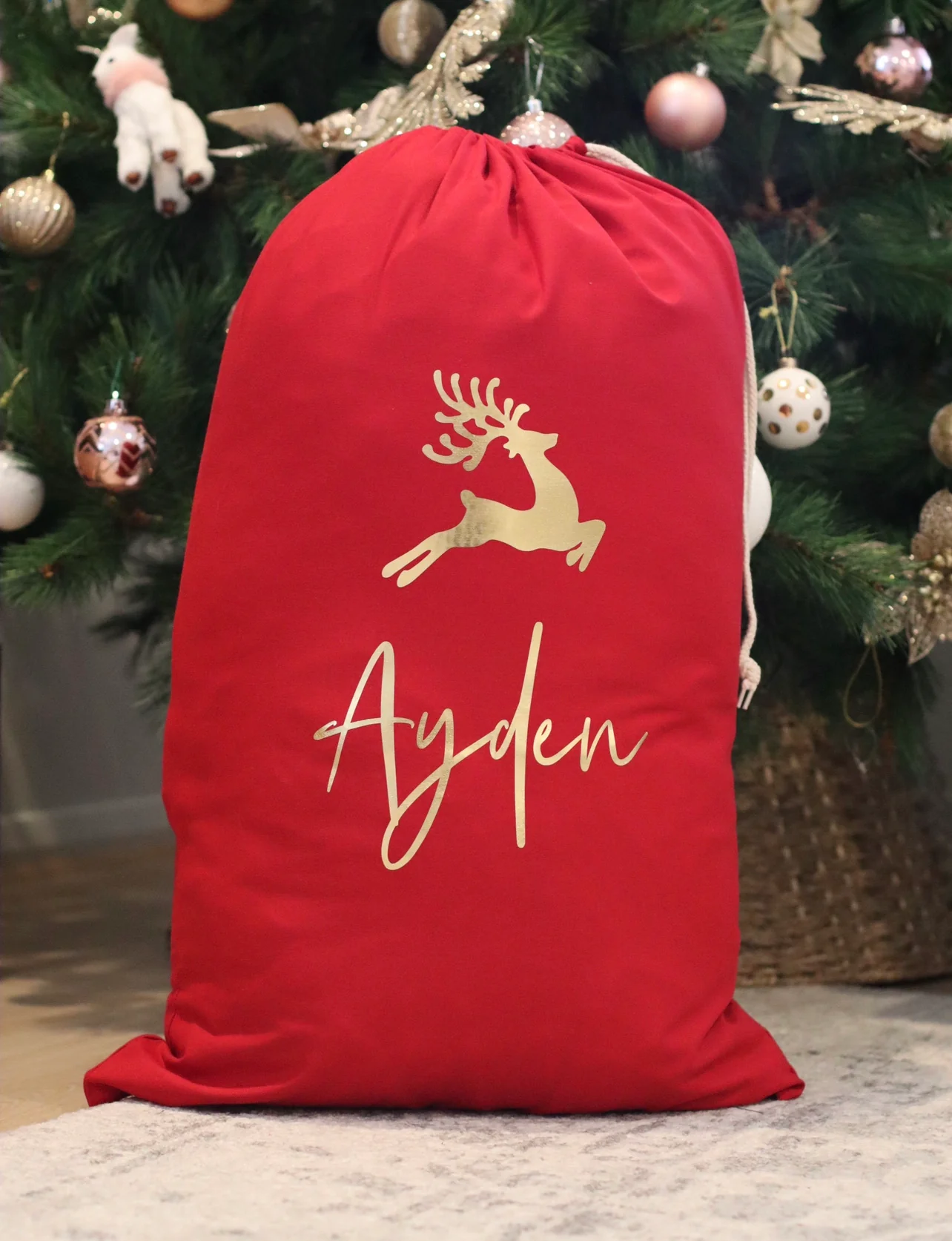 Red Personalised Santa Sack